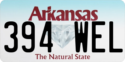 AR license plate 394WEL