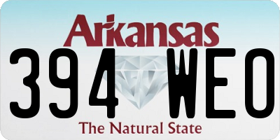 AR license plate 394WEO