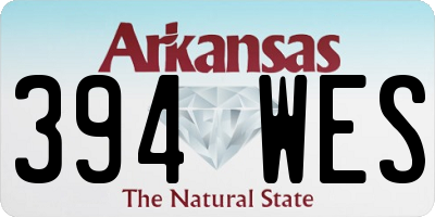 AR license plate 394WES