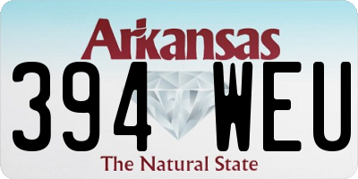 AR license plate 394WEU
