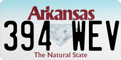 AR license plate 394WEV