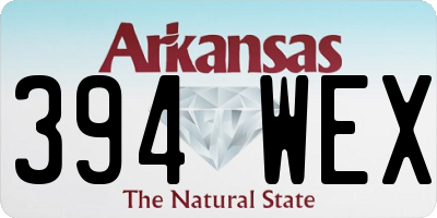 AR license plate 394WEX