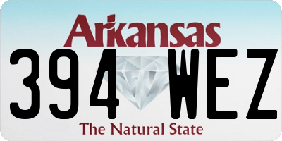 AR license plate 394WEZ