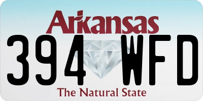 AR license plate 394WFD