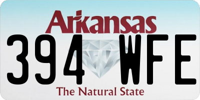 AR license plate 394WFE