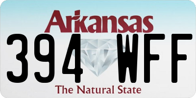 AR license plate 394WFF
