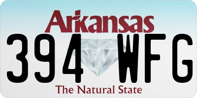 AR license plate 394WFG