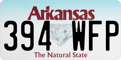 AR license plate 394WFP