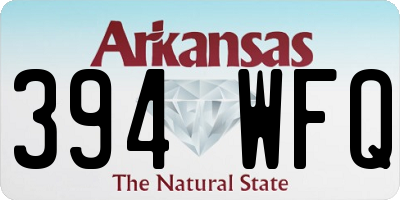 AR license plate 394WFQ
