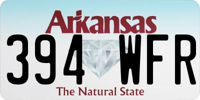 AR license plate 394WFR