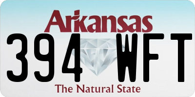 AR license plate 394WFT