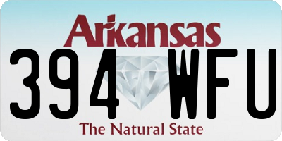 AR license plate 394WFU