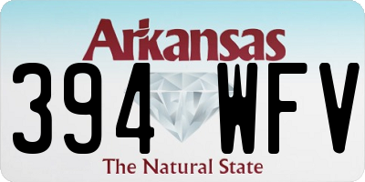 AR license plate 394WFV