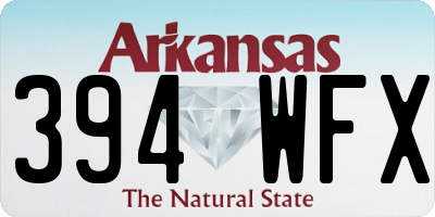 AR license plate 394WFX