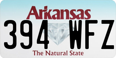 AR license plate 394WFZ