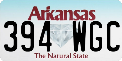 AR license plate 394WGC