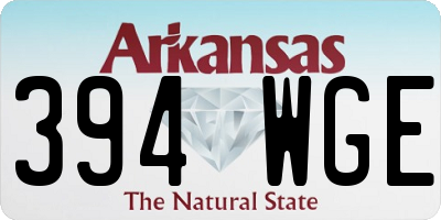 AR license plate 394WGE