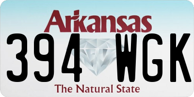 AR license plate 394WGK