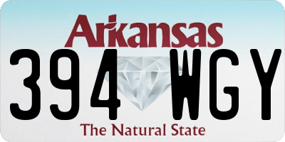 AR license plate 394WGY