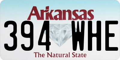 AR license plate 394WHE