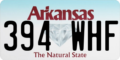 AR license plate 394WHF