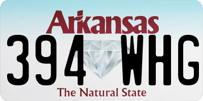 AR license plate 394WHG