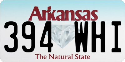 AR license plate 394WHI