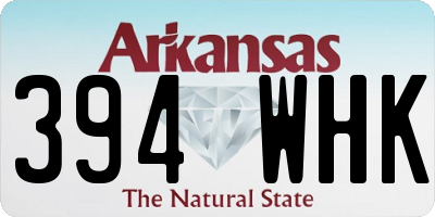 AR license plate 394WHK