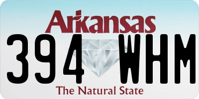 AR license plate 394WHM