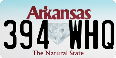 AR license plate 394WHQ