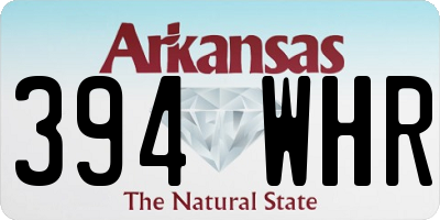 AR license plate 394WHR