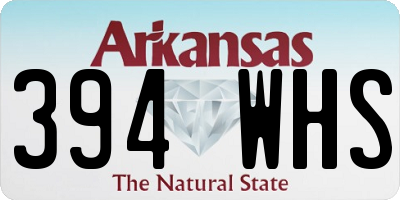 AR license plate 394WHS