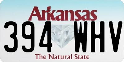 AR license plate 394WHV