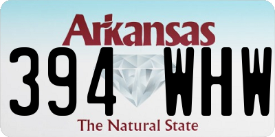 AR license plate 394WHW