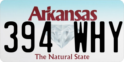 AR license plate 394WHY