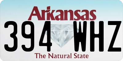 AR license plate 394WHZ