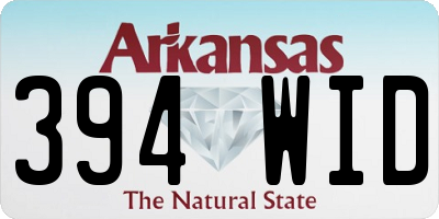 AR license plate 394WID