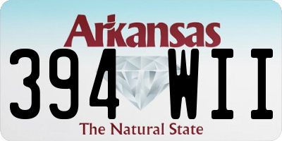 AR license plate 394WII