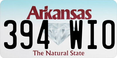 AR license plate 394WIO
