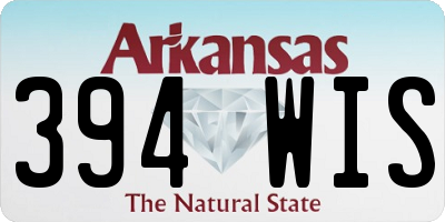 AR license plate 394WIS