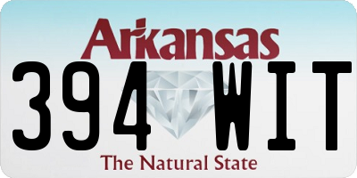 AR license plate 394WIT