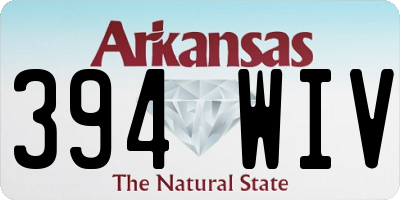 AR license plate 394WIV