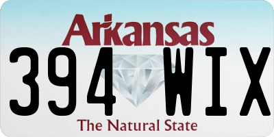 AR license plate 394WIX