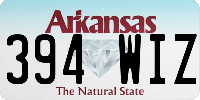AR license plate 394WIZ