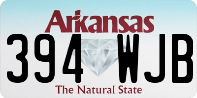 AR license plate 394WJB
