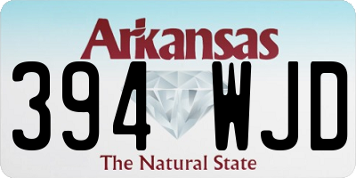 AR license plate 394WJD