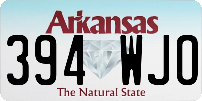 AR license plate 394WJO