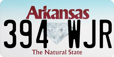 AR license plate 394WJR