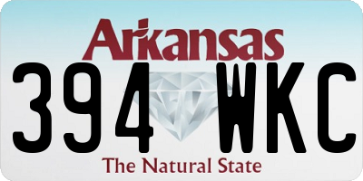 AR license plate 394WKC