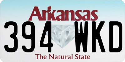 AR license plate 394WKD